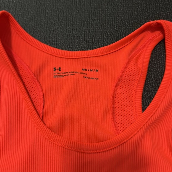Under Armour Women's Bright Orange Tank Top size medium - Picture 3 of 8